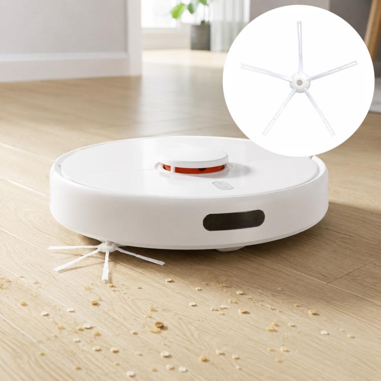 For Xiaomi Mijia Robot Vacuum Mop 2 Pro MJST1S Replacement Parts, Detachable Main Brush, Dual White Side Brush, Dual Black Side Brush, White Five Arm Side Brush, Black Five Arm Side Brush, Mop Pad