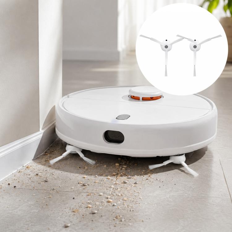 For Xiaomi Mijia Robot Vacuum Mop 2 MJST1S Replacement Parts, Detachable Main Brush, Dual White Side Brush, Dual Black Side Brush, Dual Filter, Filter-Free Dust Box, Mop Pad