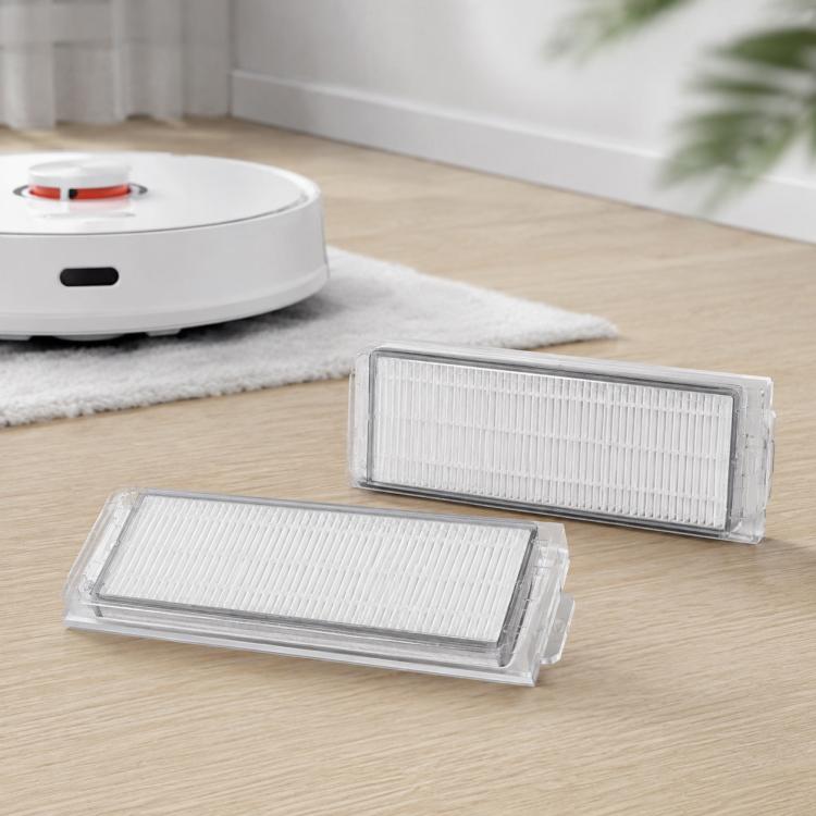 For Xiaomi Mijia Robot Vacuum Mop 2 MJST1S Replacement Parts, Detachable Main Brush, Dual White Side Brush, Dual Black Side Brush, Dual Filter, Filter-Free Dust Box, Mop Pad