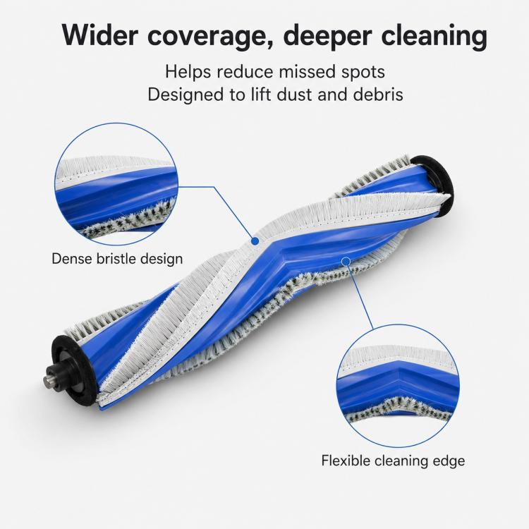 For Ecovacs DEEBOT X2S Replacement Parts, Main Brush, Side Brush, Mop Pad, Edge Mop Pad, Dust Bag, Filter