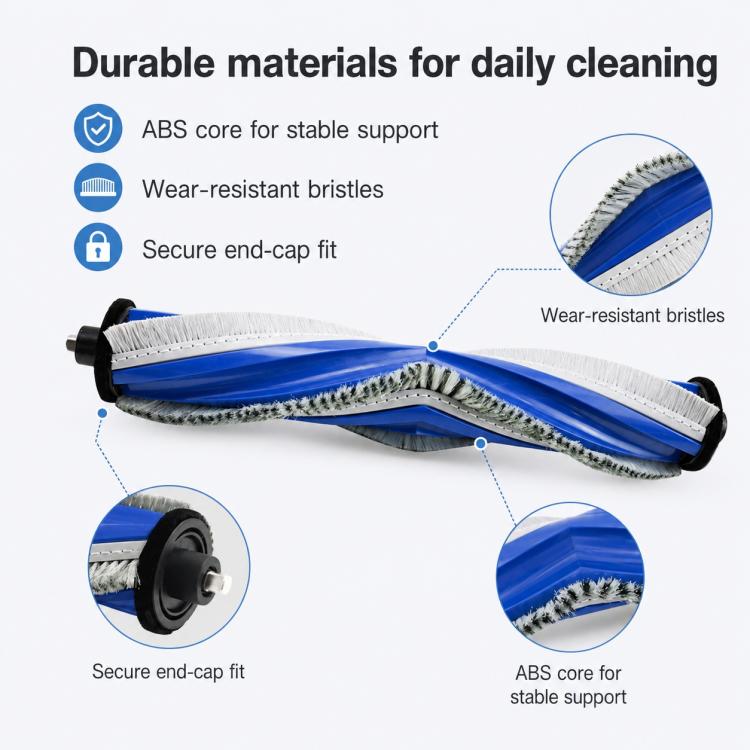 For Ecovacs DEEBOT X2S Replacement Parts, Main Brush, Side Brush, Mop Pad, Edge Mop Pad, Dust Bag, Filter