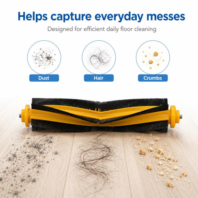 For Ecovacs DEEBOT DN520 / DN55 / DN33 / DN35 / DN36 / DN56 Replacement Parts, Main Brush, Dual Side Brush, Mop Pad, Disposable Mop Pad, Dust Box Flap, Filter, Water Tank, Mop Pad Holder