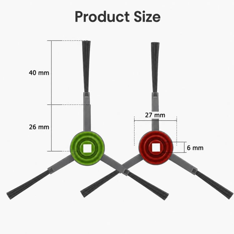 For Ecovacs DEEBOT T5 / T5 Max / N5 / N8 / DV35 / DJ65 / DX55 Replacement Parts, Dual Side Brush, Filter, Mop Pad, Disposable Mop Pad, 10pcs/Pack Wet Mop Pad, Mop Pad Holder, Dust Box, Dust Box Flap, 10pcs Hook and Loop Fastener, 9pcs Combo, 10pcs Combo