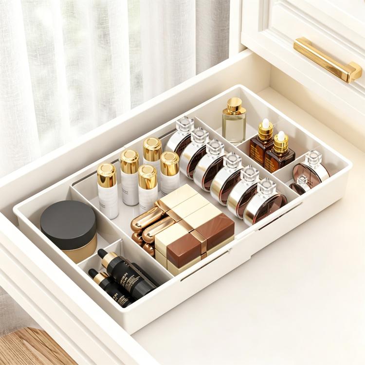 Retractable Drawer Storage Box, 3 in 1 24-29x22x5.5cm, 3 in 1 30-37x22x5.5cm