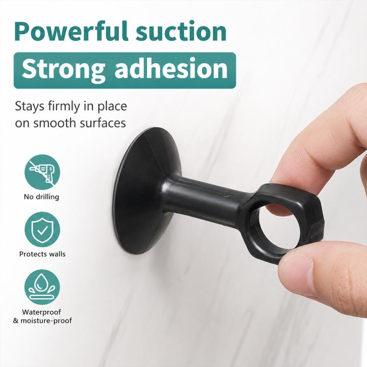 Suction Cup Door Handle Anti-collision Protective Pad, 58x41x17mm, 65x45x19mm, 70x47x21mm