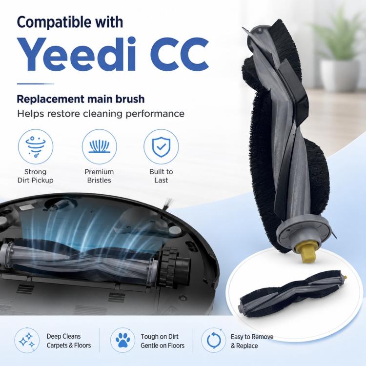 For Ecovacs Yeedi CC Robot Vacuum Mop Replacement Parts, Main Brush, Mop Pad, Dual Side Brush, Dust Bag, Filter