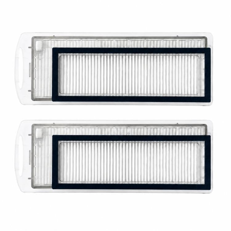 For Narwal J1 / J2 Robot Vacuum Cleaner Replacement Parts, Dual Magnetic Filters, White Full-Fiber Mop Pad, Grey Full-Fiber Mop Pad, Blue Striped Mop Pad, White Striped Mop Pad, 6pcs Combo