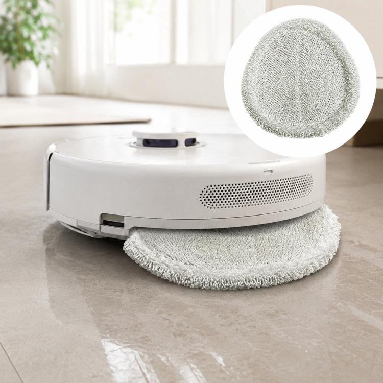 For Narwal J1 / J2 Robot Vacuum Cleaner Replacement Parts, Dual Magnetic Filters, White Full-Fiber Mop Pad, Grey Full-Fiber Mop Pad, Blue Striped Mop Pad, White Striped Mop Pad, 6pcs Combo