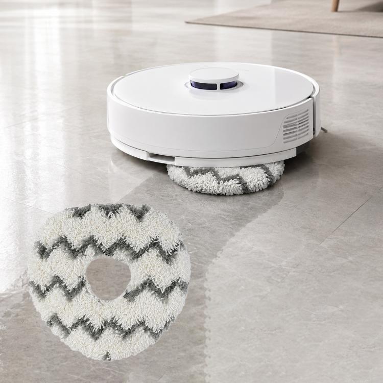 For Narwal J1 / J2 Robot Vacuum Cleaner Replacement Parts, Dual Magnetic Filters, White Full-Fiber Mop Pad, Grey Full-Fiber Mop Pad, Blue Striped Mop Pad, White Striped Mop Pad, 6pcs Combo