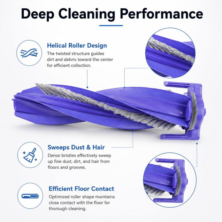 For Narwal K1 / Freo X Plus Robot Vacuum Cleaner Replacement Parts, Main Brush, Mop Pad, Dual Side Brush, Dust Bag, Main Brush Cover