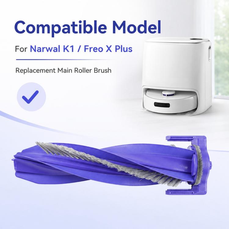 For Narwal K1 / Freo X Plus Robot Vacuum Cleaner Replacement Parts, Main Brush, Mop Pad, Dual Side Brush, Dust Bag, Main Brush Cover