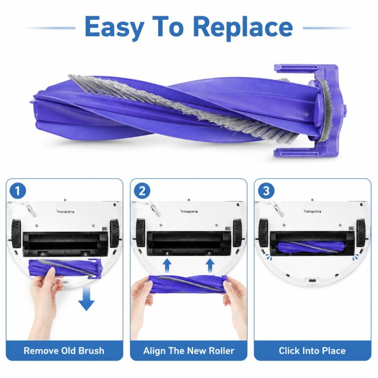 For Narwal K1 / Freo X Plus Robot Vacuum Cleaner Replacement Parts, Main Brush, Mop Pad, Dual Side Brush, Dust Bag, Main Brush Cover
