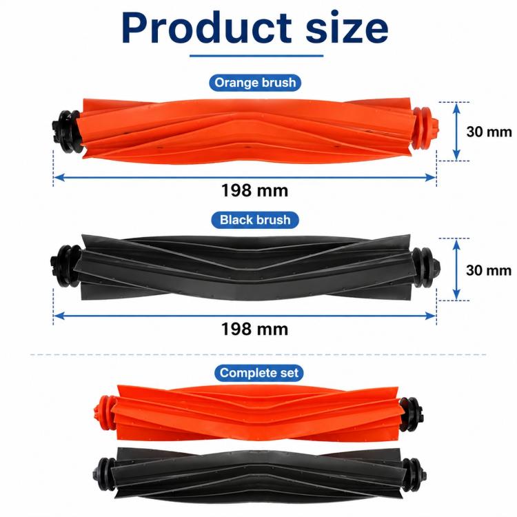 For Dreame X40 Pro Ultra Robot Vacuum Cleaner Replacement Parts, Dual Main Brush, Filter, Side Brush, Mop Pad, Activated Carbon Dust Bag