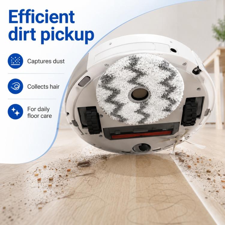 For Dreame X50 / X50 Pro / X40 Enhanced Edition / S40 Enhanced Edition Robot Vacuum Cleaner Replacement Parts, White Striped Mop Pad, Blue Striped Mop Pad, Filter, Main Brush Cover, Mop Pad Holder