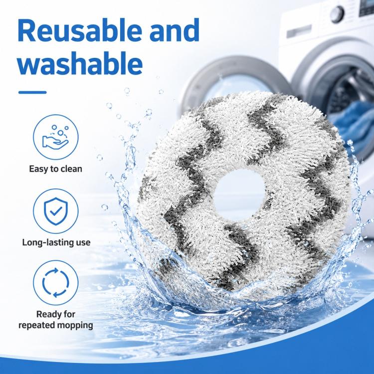 For Dreame X50 / X50 Pro / X40 Enhanced Edition / S40 Enhanced Edition Robot Vacuum Cleaner Replacement Parts, White Striped Mop Pad, Blue Striped Mop Pad, Filter, Main Brush Cover, Mop Pad Holder