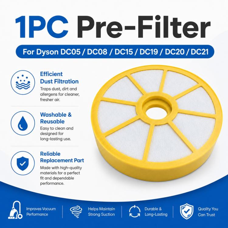 For Dyson DC21 / DC20 / DC19 / DC15 Vacuum Cleaner Replacement Parts, Pre-Filter, Pre-Filter and Air Outlet Filter