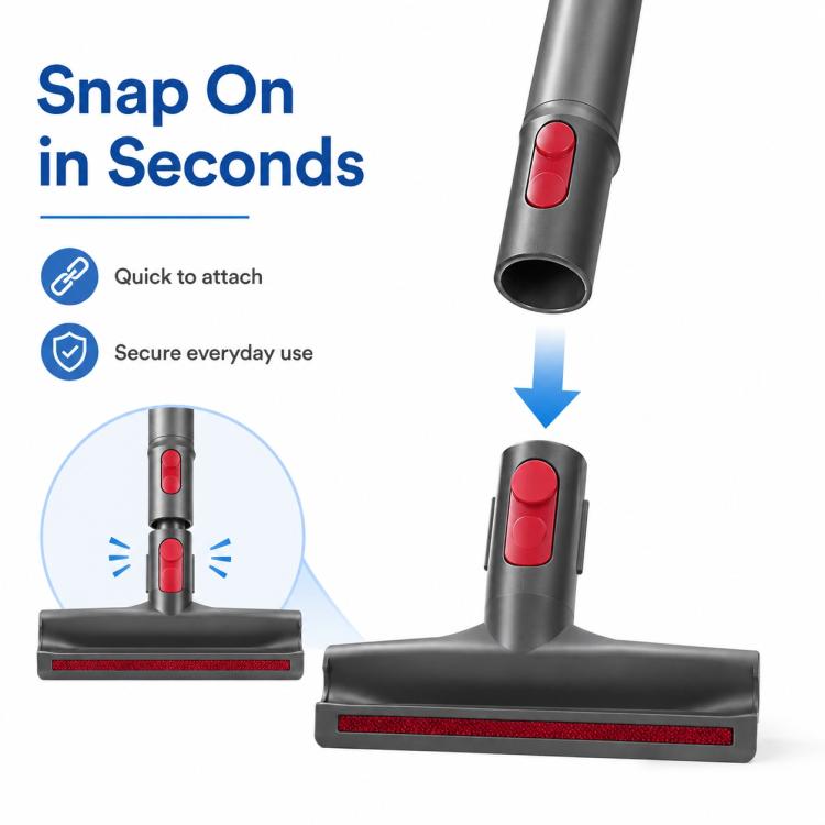 For Dyson V7 / V8 / V10 / V11 Vacuum Cleaner Replacement Parts, Wide Flat Nozzle Mattress Brush Head