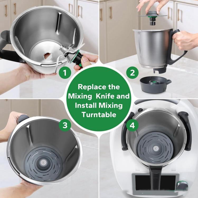 For Thermomix TM5 / TM6 / TM7 Food Processor Bottom Mixing Turntable Replacement Part, Bottom Mixing Turntable