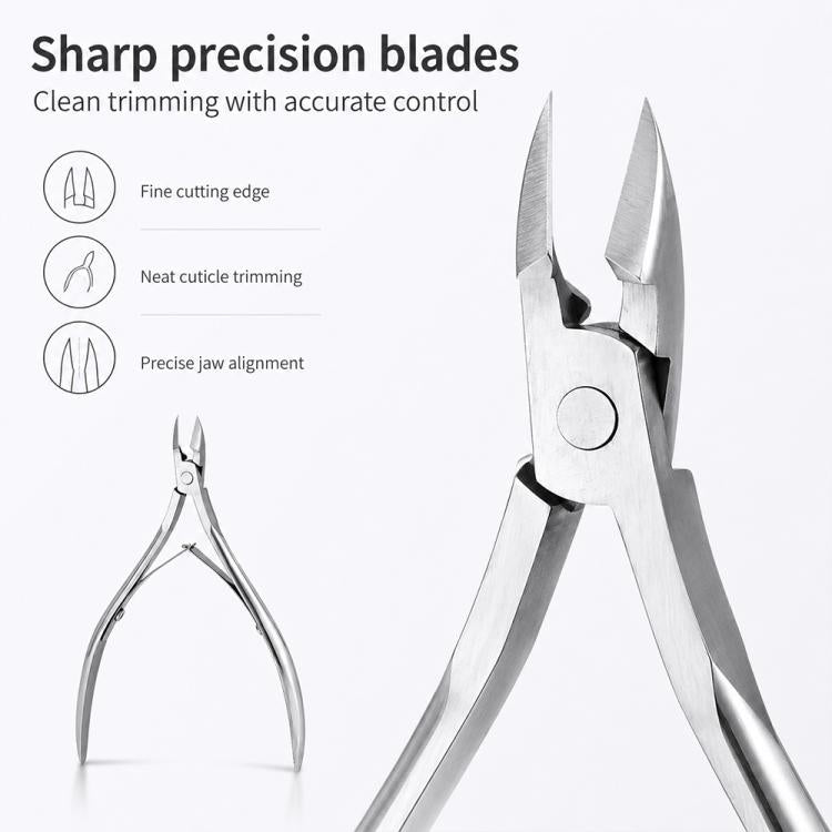 Stainless Steel Cuticle Nipper Manicure Tool for Nail and Cuticle Care, Single Cuticle Nipper