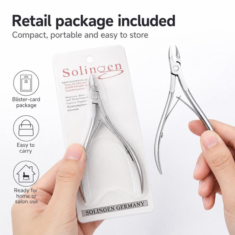 Stainless Steel Cuticle Nipper Manicure Tool for Nail and Cuticle Care, Single Cuticle Nipper