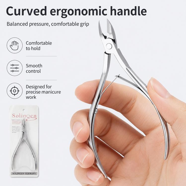 Stainless Steel Cuticle Nipper Manicure Tool for Nail and Cuticle Care, Single Cuticle Nipper