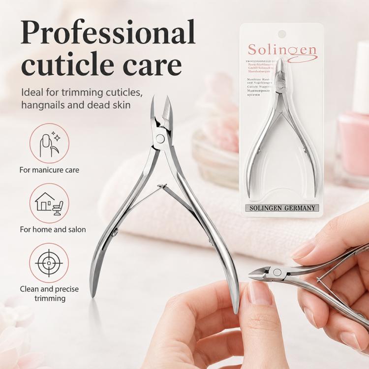 Stainless Steel Cuticle Nipper Manicure Tool for Nail and Cuticle Care, Single Cuticle Nipper