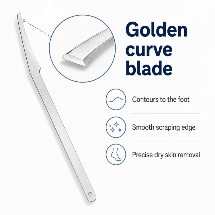 Round Hole Style Stainless Steel Heel Callus Foot Scraper Foot Care Tool, Round Hole Style Foot Scraper