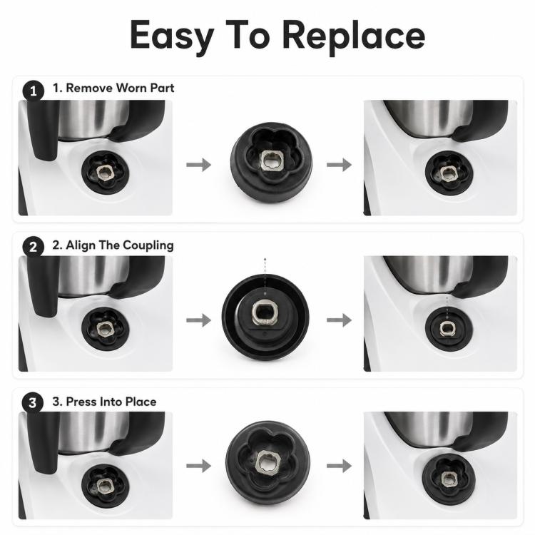 For Monsieur Cuisine Connect Food Processor Blade Motor Coupling Replacement Parts, 5 Gears, 7 Gears, 12 Gears