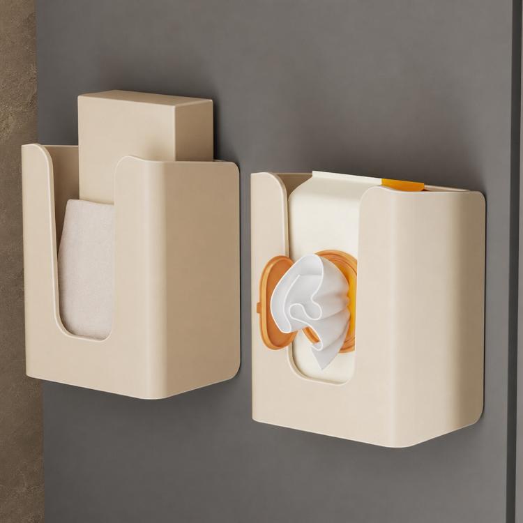 Wall Mounted Magnetic Tissue Holder No Drilling Carbon Steel Facial Tissue Box