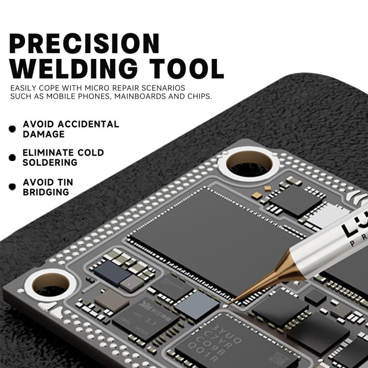 LUOWEI LW-C210F Series 10 in 1 Flying Wire Soldering Iron Tip Set, Elbow, Tip, Slant Blade