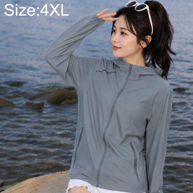 UPF50+ Lightweight Breathable Sun Protection Women Jacket, 3XL, 4XL