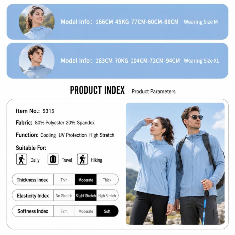 UPF50+ Lightweight Breathable Sun Protection Women Jacket, 3XL, 4XL
