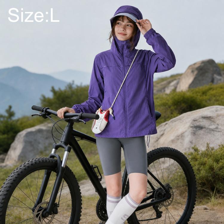 UPF50+ Cooling Fiber Lightweight Breathable Sun Protection Women Coat, M, L, XL, 2XL, 3XL, 4XL
