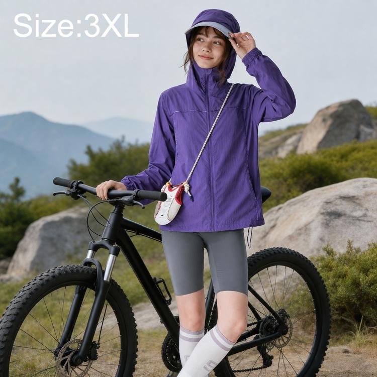 UPF50+ Cooling Fiber Lightweight Breathable Sun Protection Women Coat, M, L, XL, 2XL, 3XL, 4XL