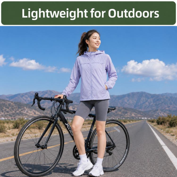 UPF50+ Cooling Fiber Lightweight Breathable Sun Protection Women Coat, M, L, XL, 2XL, 3XL, 4XL