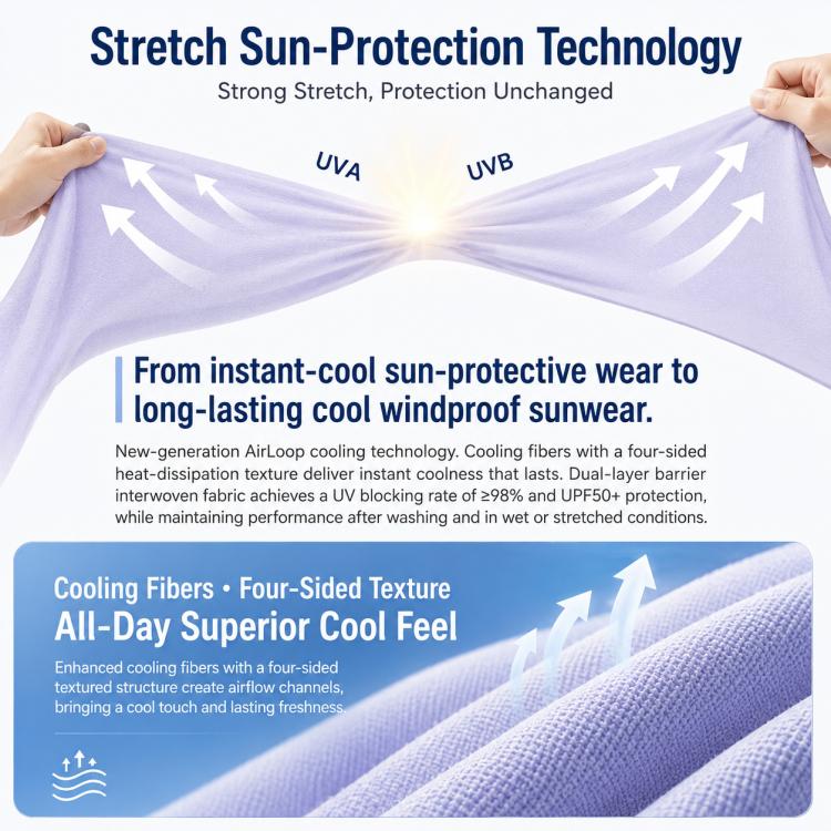 UPF50+ Cooling Fiber Lightweight Breathable Sun Protection Women Coat, M, L, XL, 2XL, 3XL, 4XL