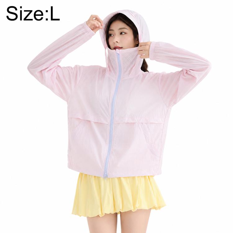 UPF50+ Cooling Fiber Lightweight Breathable Sun Protection Coat, S, M, L