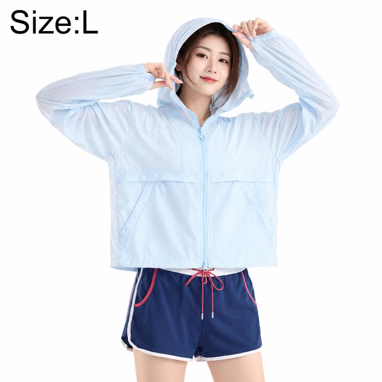 UPF50+ Cooling Fiber Lightweight Breathable Sun Protection Coat, S, M, L