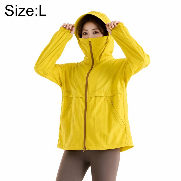 UPF50+ Cooling Fiber Lightweight Breathable Sun Protection Coat, S, M, L