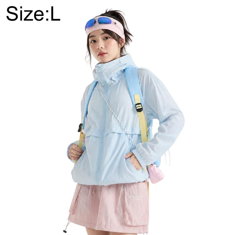 UPF50+ Cooling Fiber Lightweight Breathable Sun Protection Coat, S, M, L