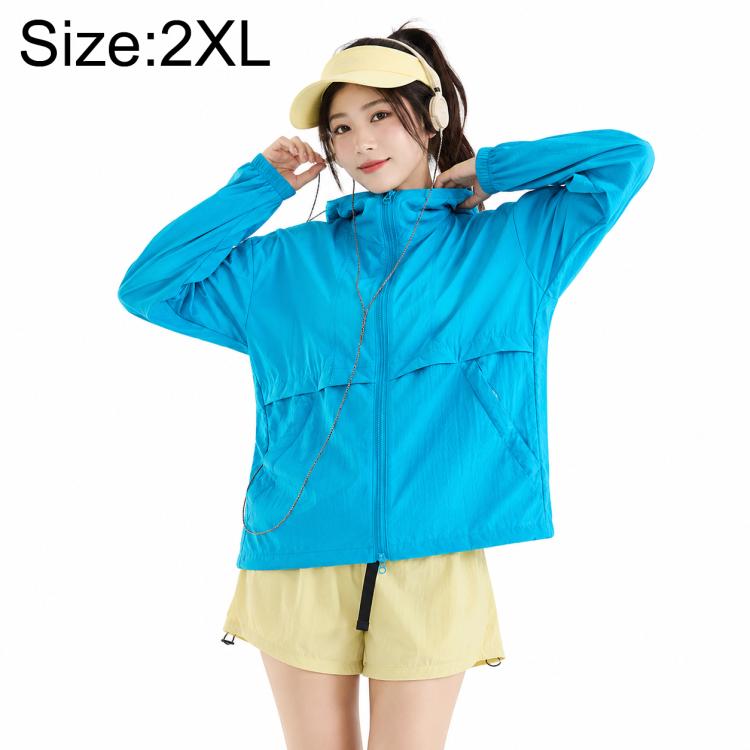 UPF50+ Cooling Fiber Lightweight Breathable Sun Protection Coat, XL, 2XL, 3XL