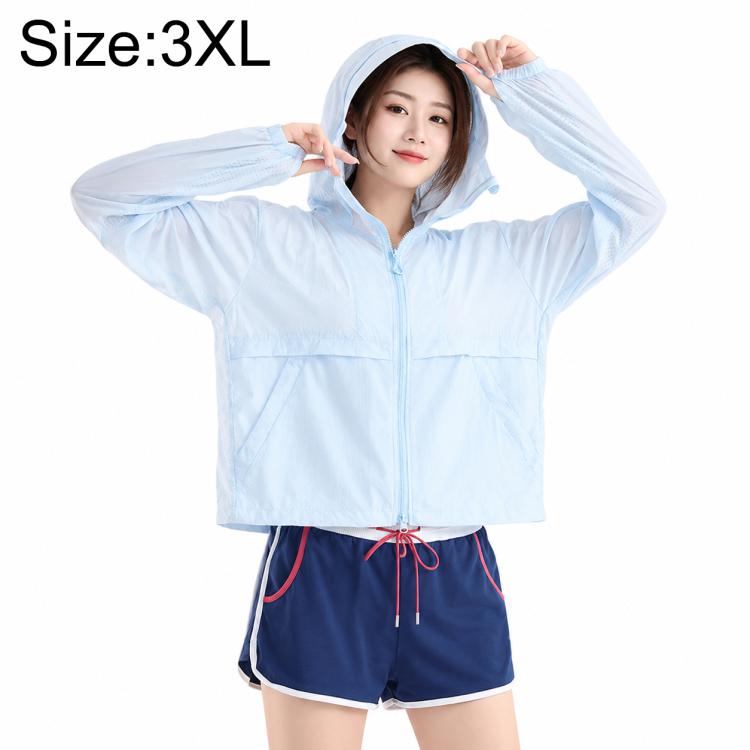 UPF50+ Cooling Fiber Lightweight Breathable Sun Protection Coat, XL, 2XL, 3XL