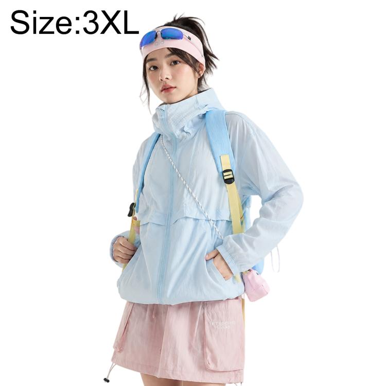 UPF50+ Cooling Fiber Lightweight Breathable Sun Protection Coat, XL, 2XL, 3XL