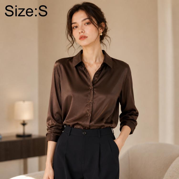Vintage Hong Kong-Inspired Style Women Long Sleeve Shirt, S, M, L, XL, 2XL, 3XL