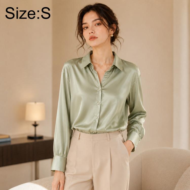 Vintage Hong Kong-Inspired Style Women Long Sleeve Shirt, S, M, L, XL, 2XL, 3XL