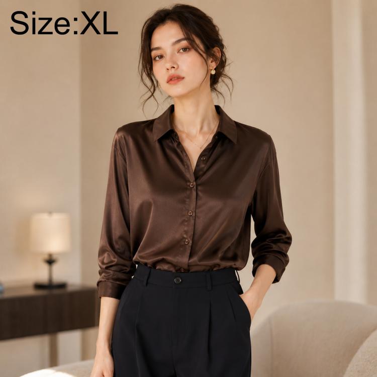 Vintage Hong Kong-Inspired Style Women Long Sleeve Shirt, S, M, L, XL, 2XL, 3XL