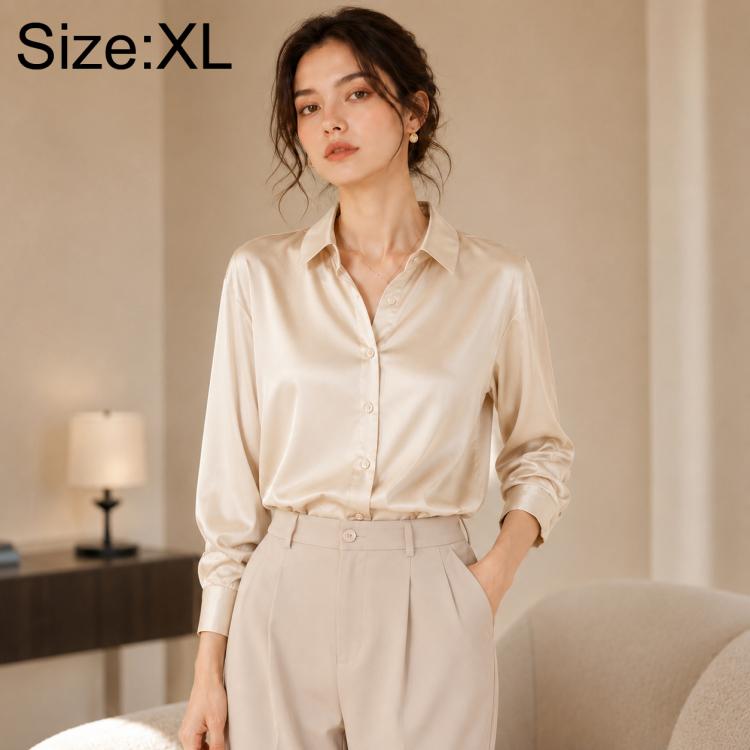 Vintage Hong Kong-Inspired Style Women Long Sleeve Shirt, S, M, L, XL, 2XL, 3XL