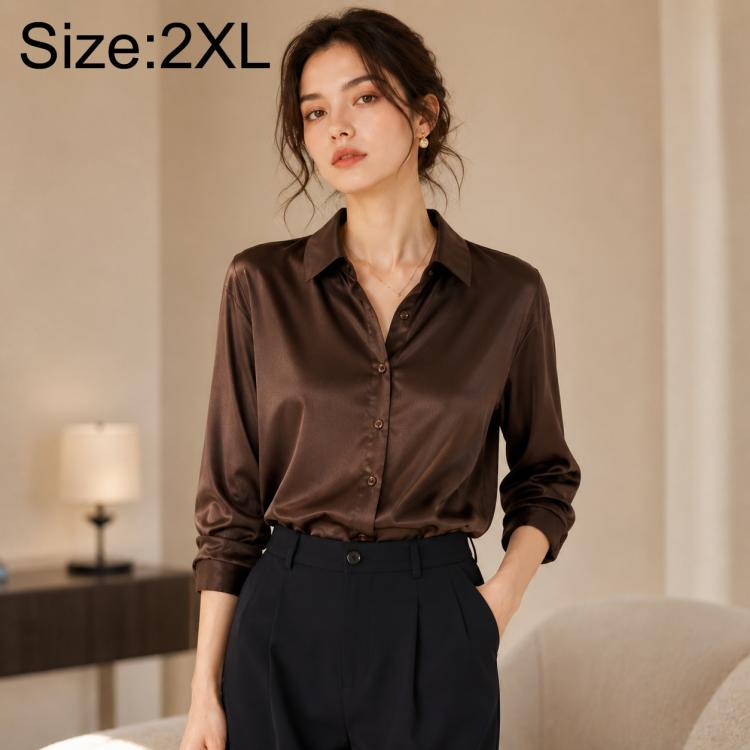 Vintage Hong Kong-Inspired Style Women Long Sleeve Shirt, S, M, L, XL, 2XL, 3XL