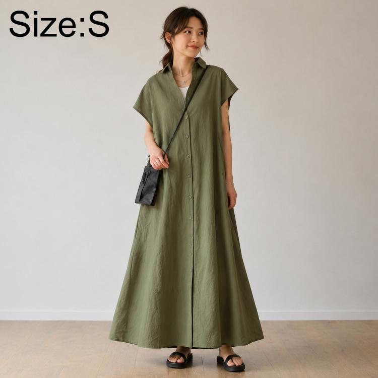 Short Sleeve Casual Short Sleeve Lapel Shirt Dress, S, M, L, XL, 2XL