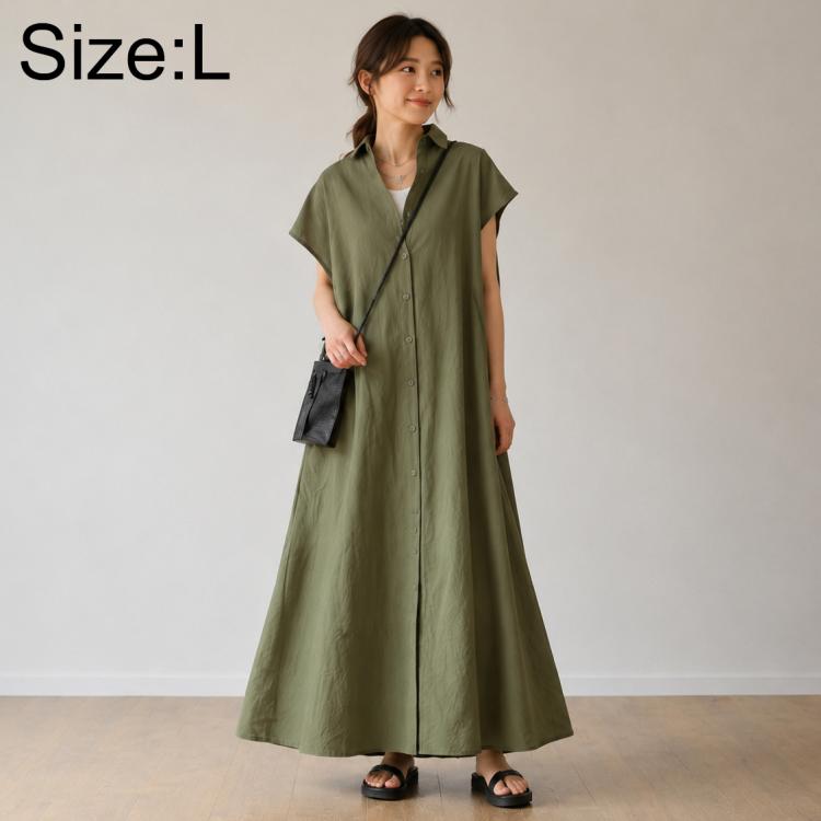 Short Sleeve Casual Short Sleeve Lapel Shirt Dress, S, M, L, XL, 2XL